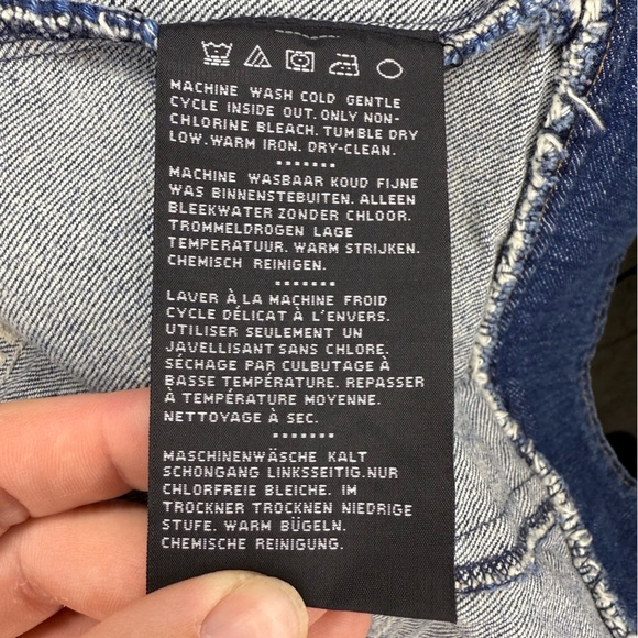 Harley-Davidson Distressed Denim Vest – Size S - Picture 14 of 16